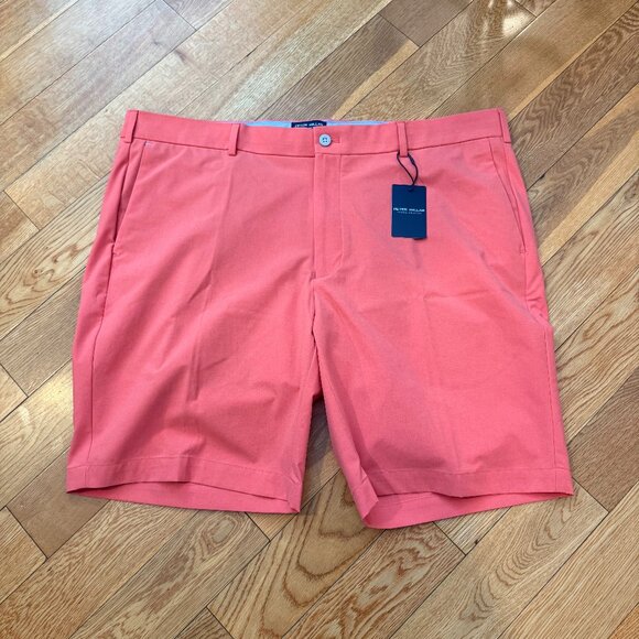 Peter Millar Crown Crafted Surge Tailored 40 Scarlet Lily Performance Shorts NWT